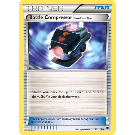 Battle Compressor Team Flare Gear (Reverse Holo)