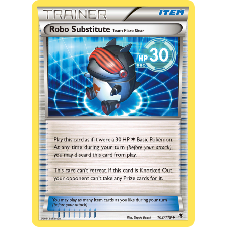 Robo Substitute Team Flare Gear (Reverse Holo)