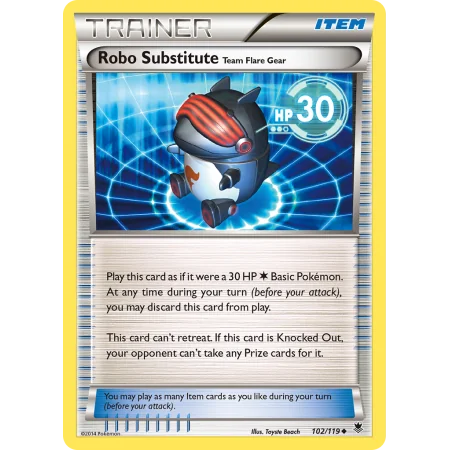 Robo Substitute Team Flare Gear (Reverse Holo)