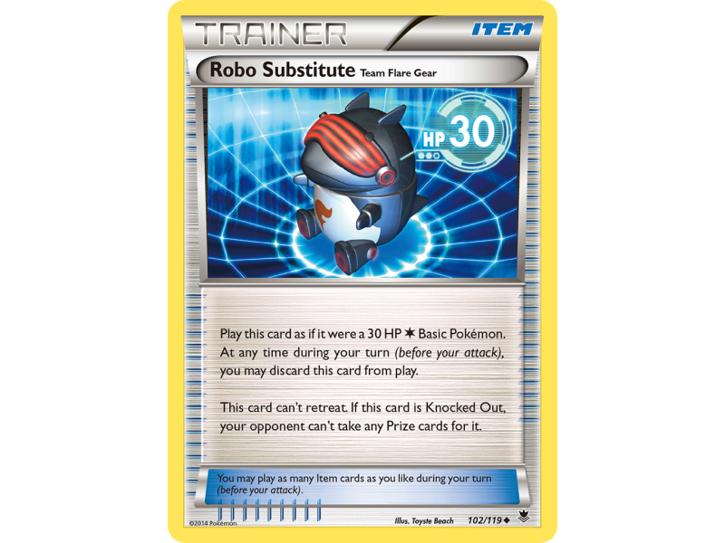 Robo Substitute Team Flare Gear (Reverse Holo)