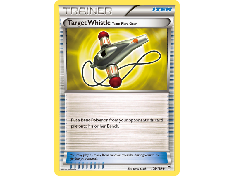 Target Whistle Team Flare Gear (Reverse Holo)