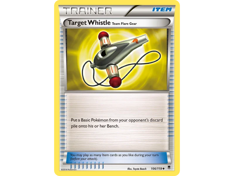 Target Whistle Team Flare Gear (Reverse Holo)