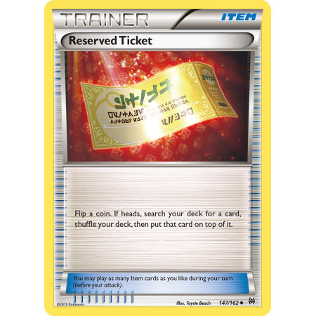 Reserved Ticket (Reverse Holo)