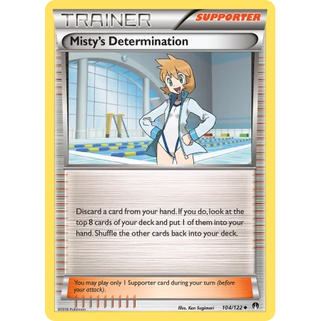 Misty's Determination (Reverse Holo)