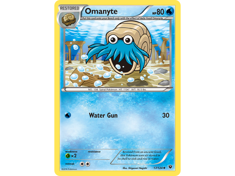 Omanyte (Reverse Holo)