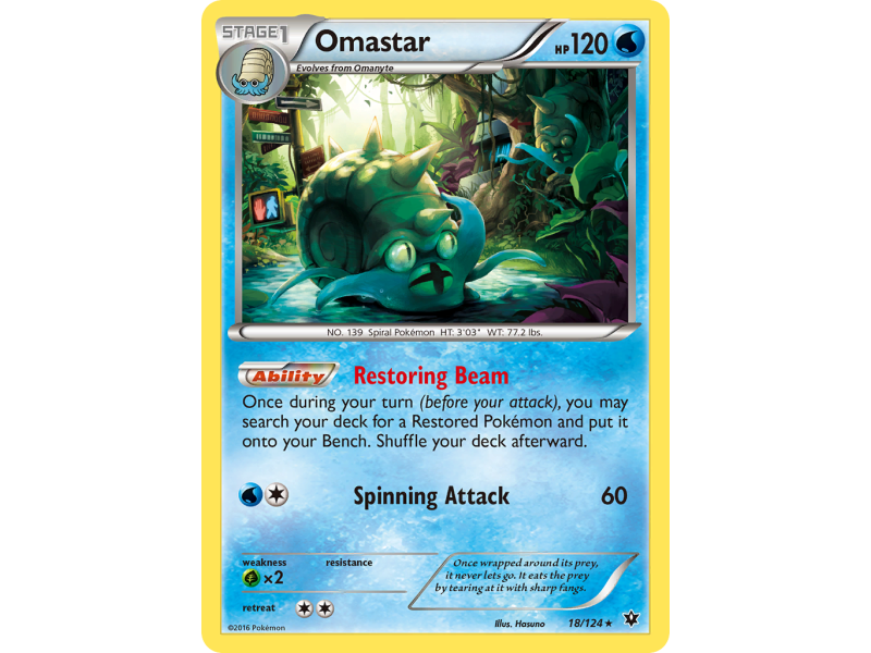 Omastar (Reverse Holo)