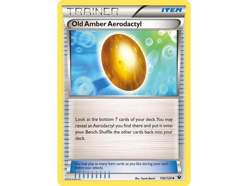 Old Amber Aerodactyl