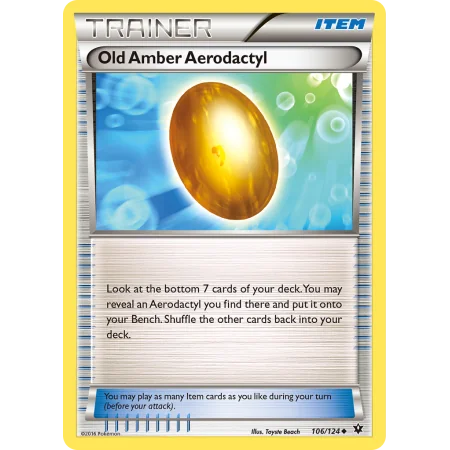 Old Amber Aerodactyl (Reverse Holo)