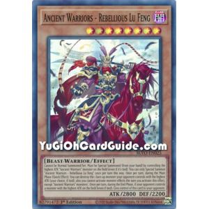 Ancient Warriors - Rebellious Lu Feng (Super Rare)