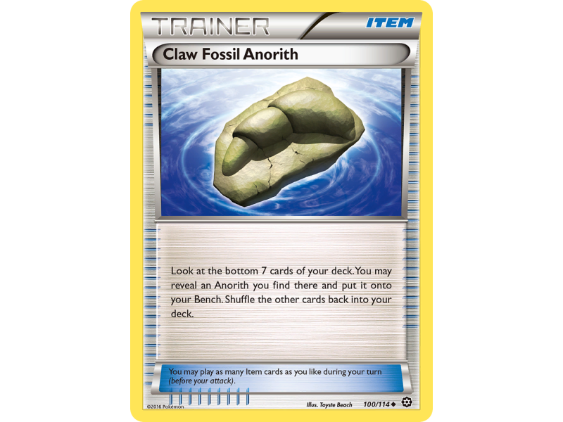 Claw Fossil Anorith (Reverse Holo)