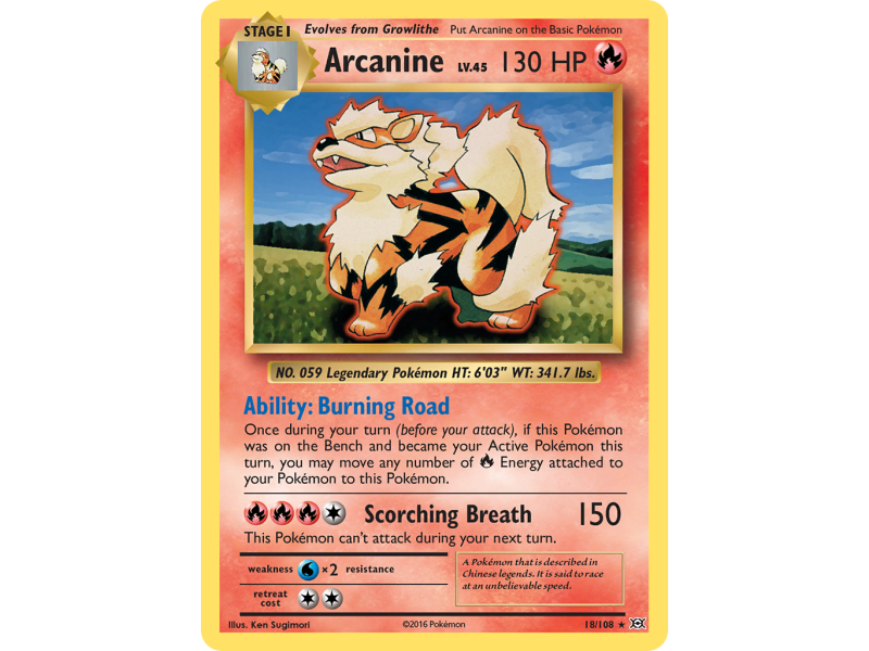Arcanine (Reverse Holo)