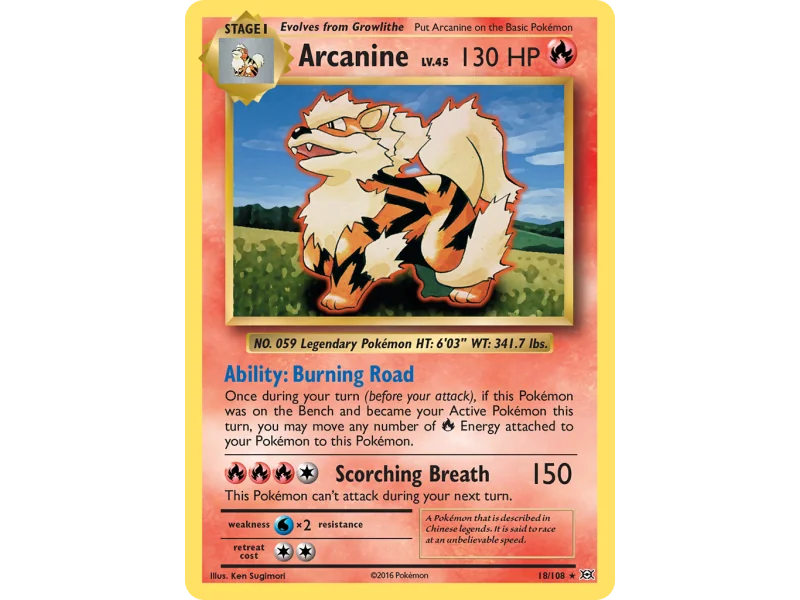 Arcanine (Reverse Holo)