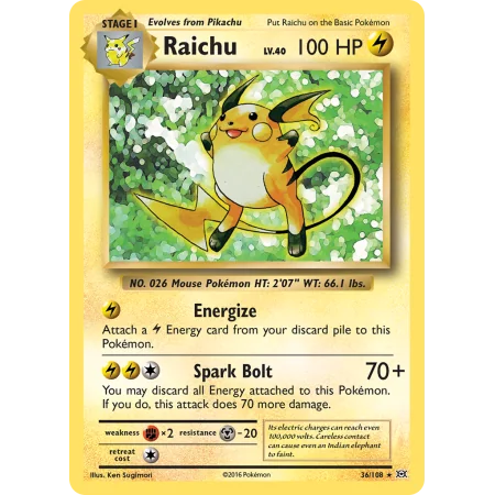 Raichu (Reverse Holo)