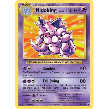 Nidoking (Reverse Holo)