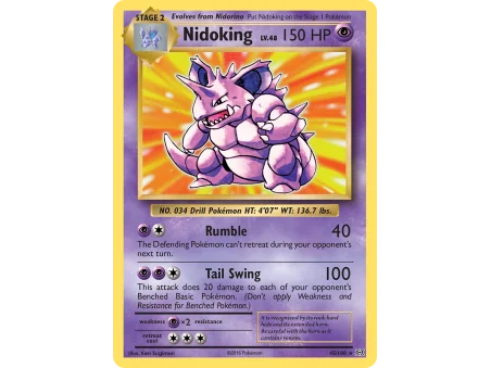 Nidoking (Reverse Holo)
