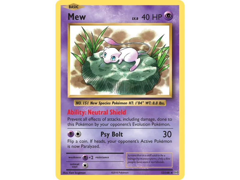 Mew (Reverse Holo)