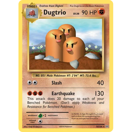 Dugtrio (Reverse Holo)