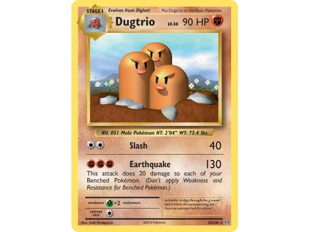 Dugtrio (Reverse Holo)