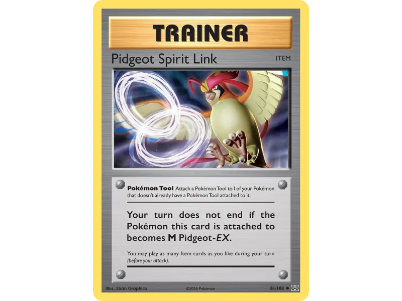 Pidgeot Spirit Link (Reverse Holo)