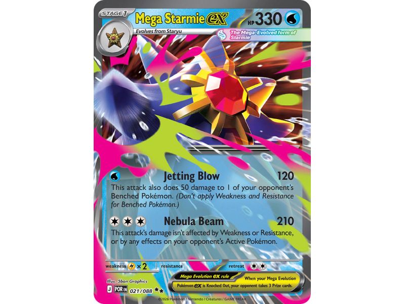 Mega Starmie ex (Reverse Holo)