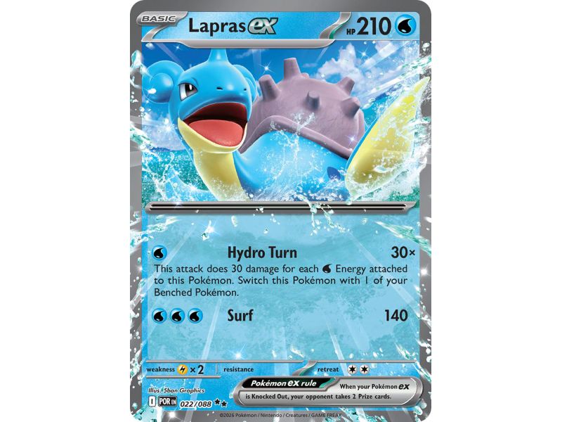 Lapras ex (Reverse Holo)