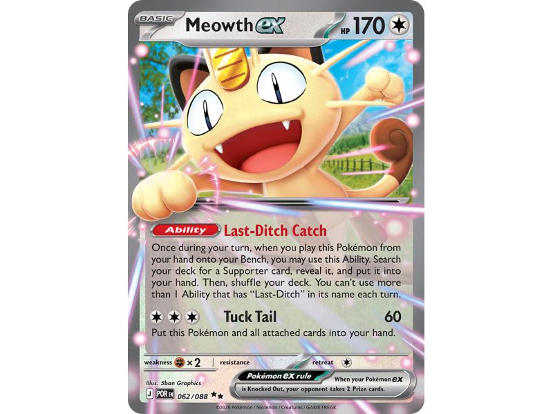 Meowth ex (Reverse Holo)
