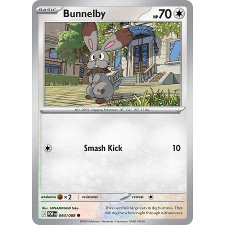 Bunnelby (Reverse Holo)