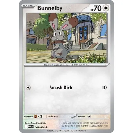 Bunnelby (Reverse Holo)