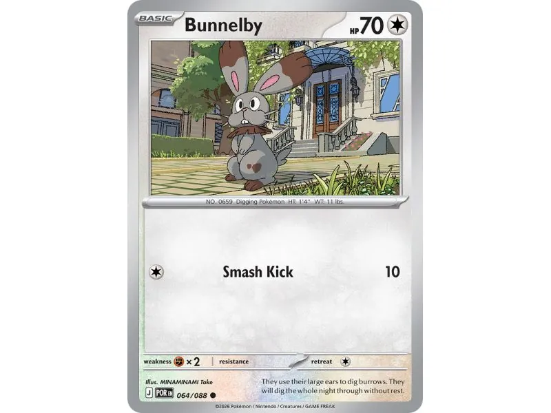 Bunnelby (Reverse Holo)