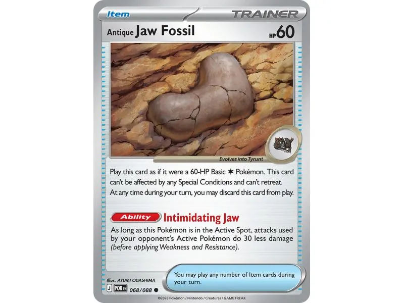 Antique Jaw Fossil (Reverse Holo)