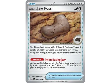 Antique Jaw Fossil (Reverse Holo)