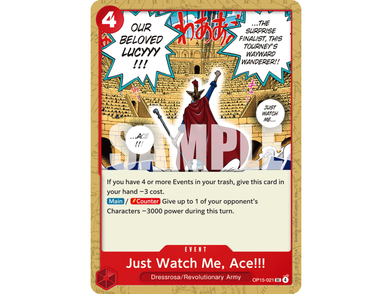 Just Watch Me, Ace!!! (UC)