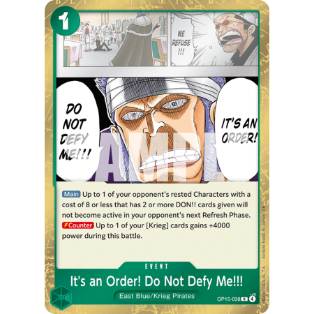 It's an Order! Do Not Defy Me!!! (R)