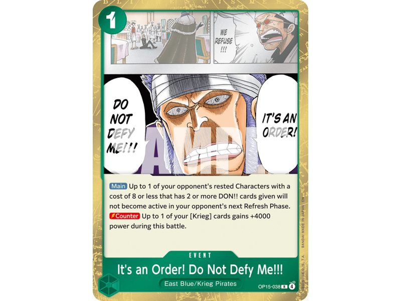 It's an Order! Do Not Defy Me!!! (R)