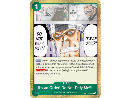 It's an Order! Do Not Defy Me!!! (R)