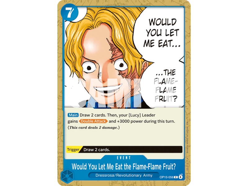 Would You Let Me Eat the Flame-Flame Fruit? (C)