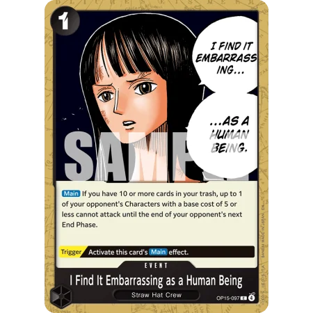 I Find It Embarrassing as a Human Being (C)