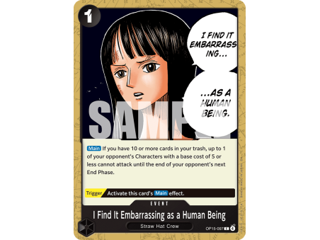 I Find It Embarrassing as a Human Being (C)