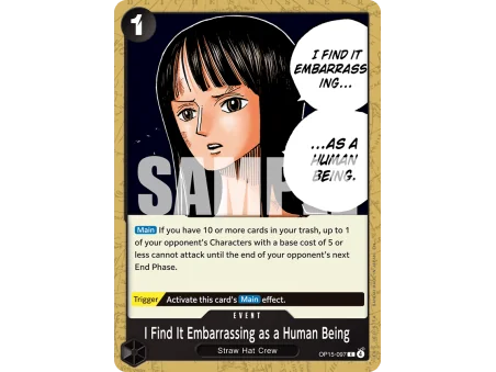 I Find It Embarrassing as a Human Being (C)