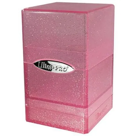 Ultra-Pro Satin Tower Deck Box Glitter Color Rosa