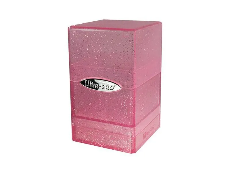Ultra-Pro Satin Tower Deck Box Glitter Color Rosa