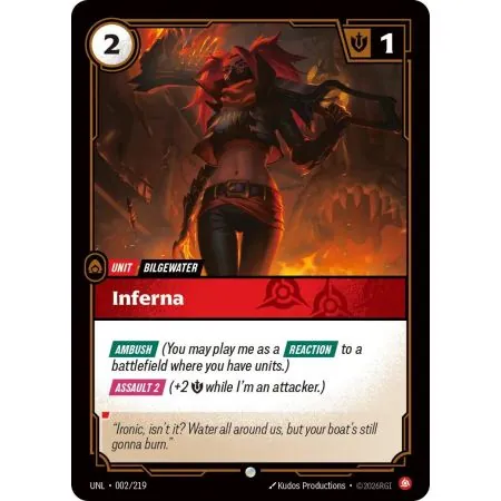 Inferna (Base) UNL-002 | UNL | ProCards México