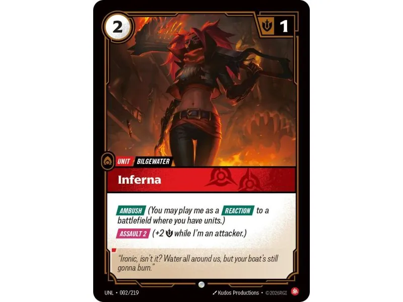 Inferna (Base) UNL-002 | UNL | ProCards México