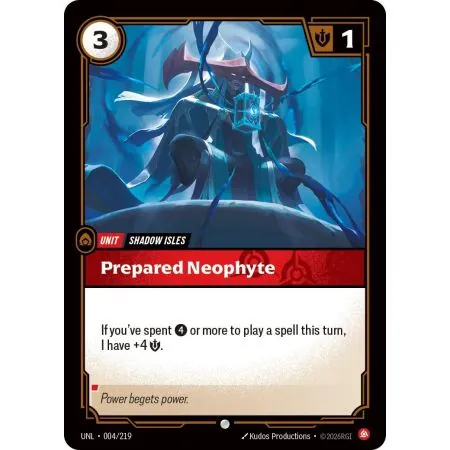 Prepared Neophyte (Base) UNL-004 | UNL | ProCards México