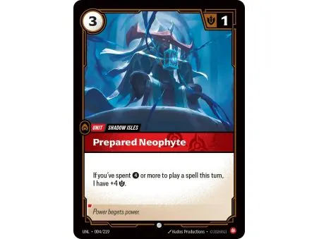 Prepared Neophyte (Base) UNL-004 | UNL | ProCards México