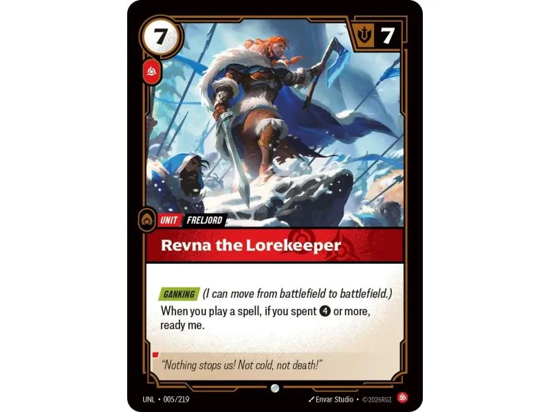 Revna the Lorekeeper (Base) UNL-005 | UNL | ProCards México