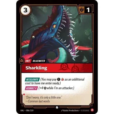 Sharkling (Base) UNL-006 | UNL | ProCards México