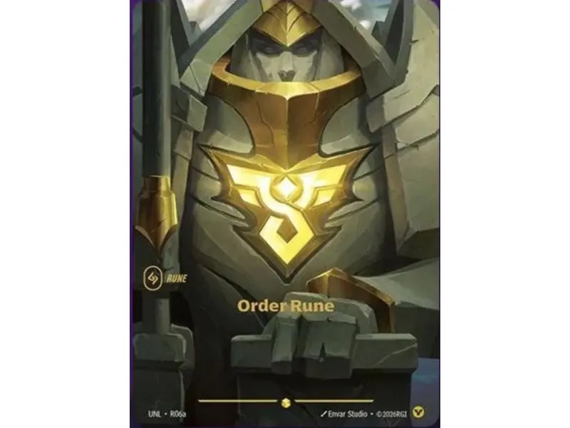 Order Rune (Alt/Token side) UNL-06a | UNL | ProCards México