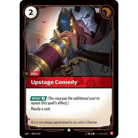 Upstage Comedy (Base) UNL-009 | UNL | ProCards México