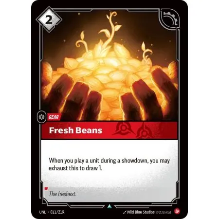 Fresh Beans (Base) UNL-011 | UNL | ProCards México